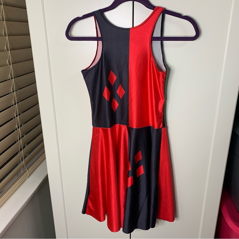 Lulu Tops Print Harley Quinn Jester Tank Dress